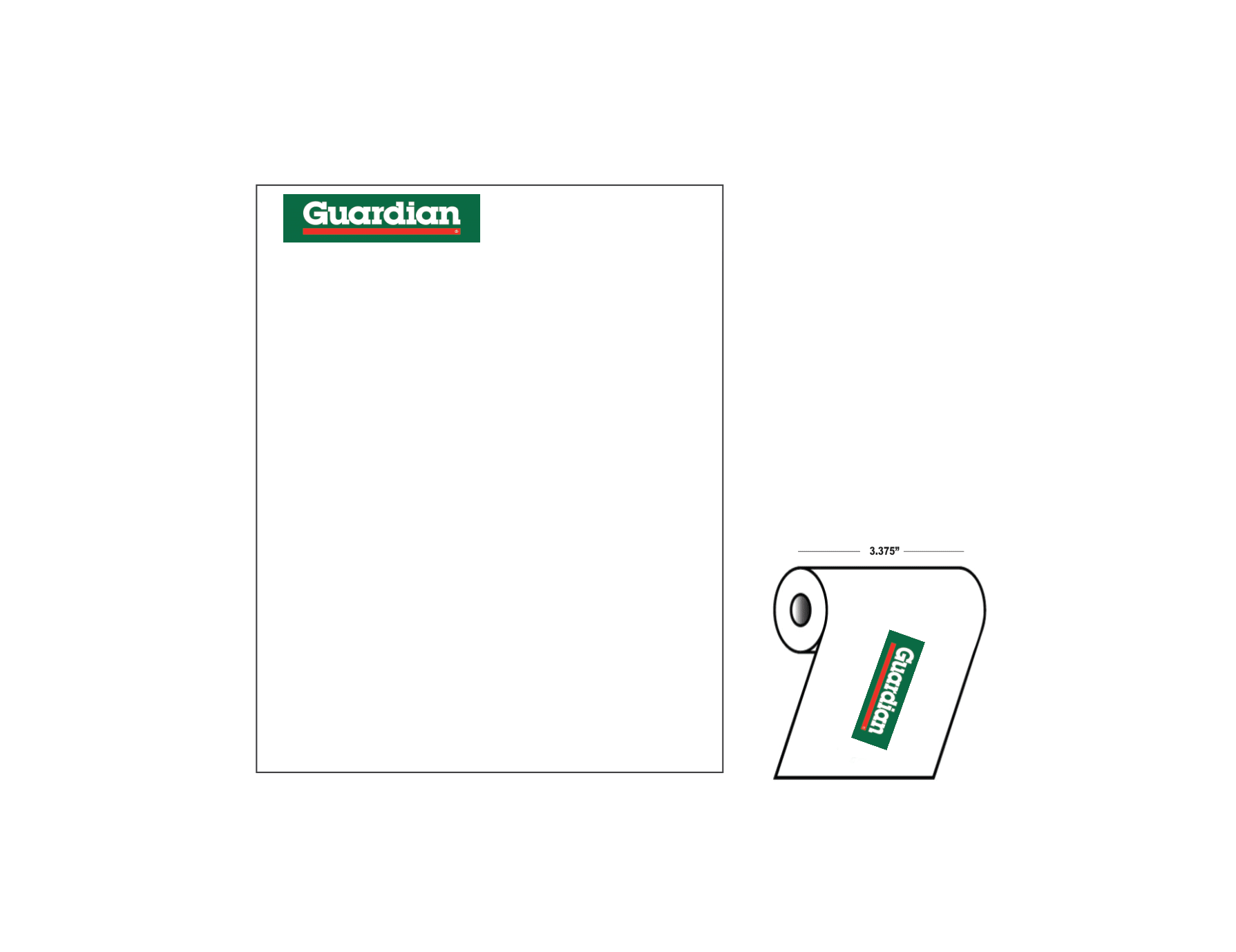 Guardian 3.375x4.25" Thermal Direct Receipt