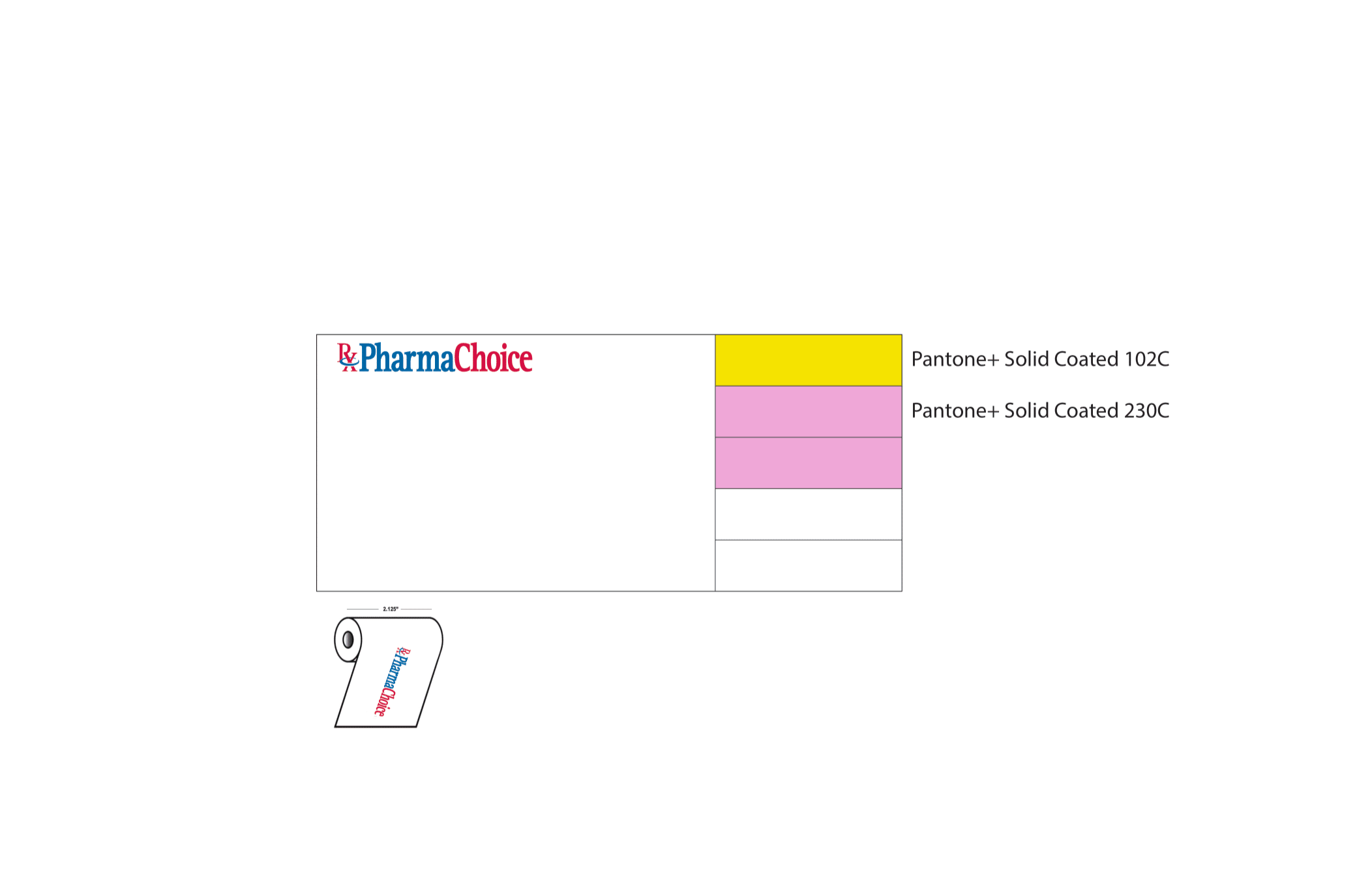 Pharmachoice  4.625x2.125" Thermal Direct Label